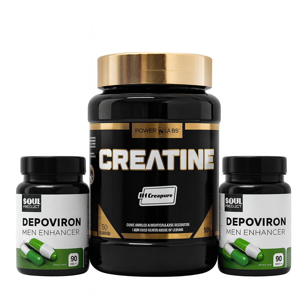 PACK FUERZA EXPLOSIVA – Creatina Creapure + 2 Depoviron (Black Friday) + Guía Volumen Gratis